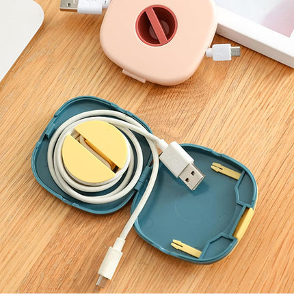 DOITOOL laadimiskaabli korraldaja, 6-osaline kaablikerija kodukontorisse, klassiruumi kaablikerija väike koos mobiiltelefonihoidjaga, 7,2 x 7 x 1,5 cm laadimiskaablikerija USB-kaablirulli kaablikerija