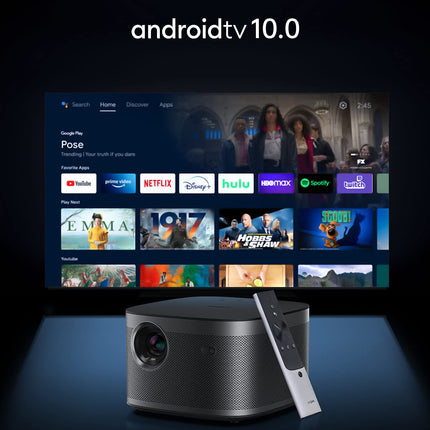 XGIMI Horizon Pro 4K projektor kodukinole, DLP 4K projektor, 1500 ISO luumenit, 200-tolline, videoprojektor WiFi ja Bluetoothiga, 8W Harman/Kardon kõlarid, Android TV 10.0, HDR10 ja HLG