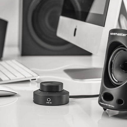 Wavemaster MOODY 2.1 Speaker System (65 Watt) Active Speakers for TV/Tablet/Smartphone/PC Black (66202)