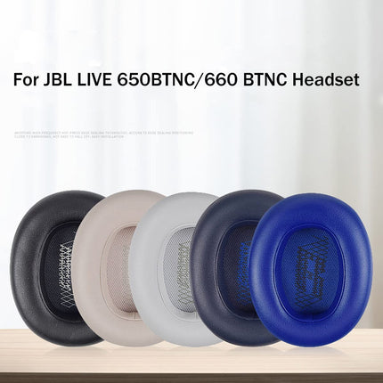 JBL Live 650BTNC/660 BTNC peakomplekti vahetuskõrvapadjad, JBL Live 650BTNC/660 BTNC kõrvaklappide vahetusvahust kõrvapadjad (valged)
