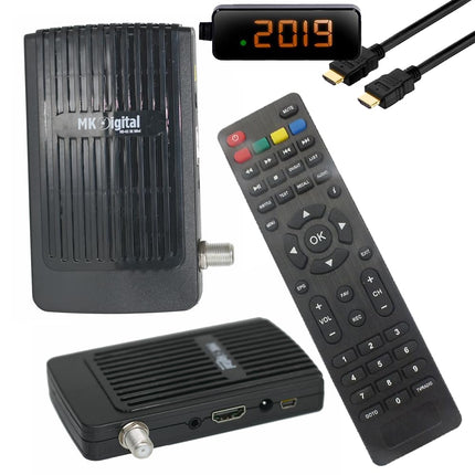 MK Digital HD-62se Mini 1080p Full HD Sat Receiver HDMI, EPG USB Media Player Astra-Hotbird-Türksat pre-programmed