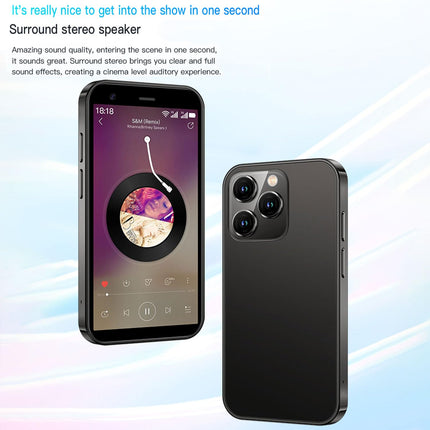 Hipipooo minitelefon, 3G nutitelefon, 3-tolline 1000mAh Android 8.1 varundusnutitelefon, 2GB+16GB (XS15-must)