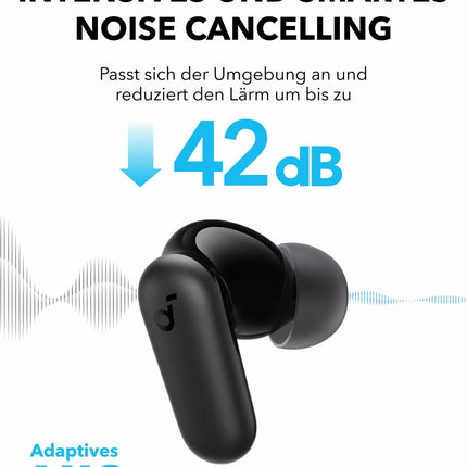 Ankeri mürasummutavad Soundcore P30i kõrvaklapid, nutikas mürasummutus, võimas bass, 45 tundi mänguaega, 2-ühes ümbris ja telefonialus, IP54, juhtmevabad kõrvaklapid, Bluetooth 5.4, rakenduse juhtimine