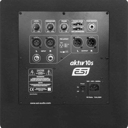 ESI aktiv 10s | Aktiivne subwoofer 10-tollise kõlariga