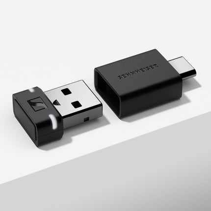 Sennheiser ACCENTUM Special Edition - ACCENTUM Bluetooth-kõrvaklapid ja BTD 600 Bluetooth-adapter - 50 tundi aku tööiga, hübriid-ANC-tehnoloogia, adapteriga USB-A/USB-C - must/vask