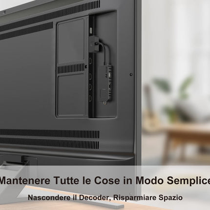 Maapealne digitaalne dekooder 2022 DVB-T2-Dcolor Full HD SCART HDMI TV Stick võtab vastu kõiki tasuta kanaleid, toetab 1080P H265 Main10 PVR USB WiFi multimeediat [sisaldab 2in1 kaugjuhtimispulti]