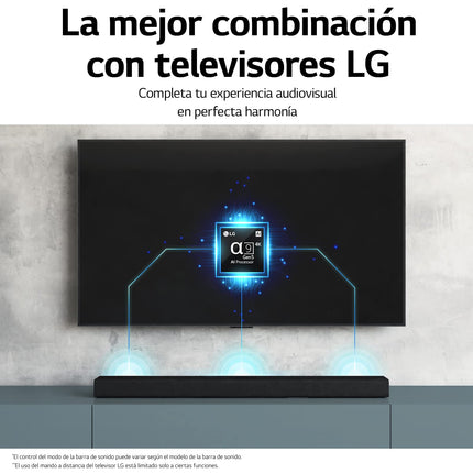 LG S65Q nutikas heliriba võimsusega 420 W, 3.1 kanaliga, DTS Virtual:X ja Dolby Digital kõrglahutusega Hi-Res 24-bit/96 kHz ning Meridian Sound Musicuga.