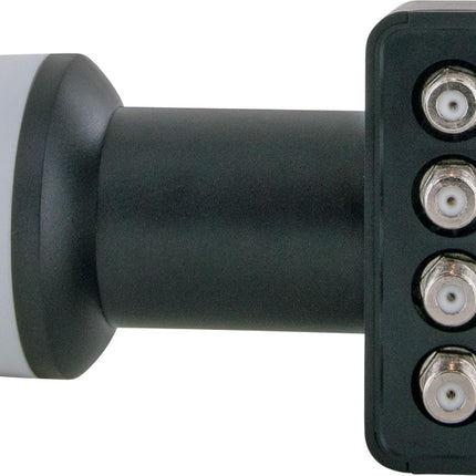 SCHWAIGER SAT-süsteemi alumiiniumist satelliidikomplekt satelliitantenn neljakordne LNB digitaalne 8x F-pistikud 7mm SAT-antenni komplekt antratsiit 74,5 x 84,5cm (telliskivipunane (RAL8012))