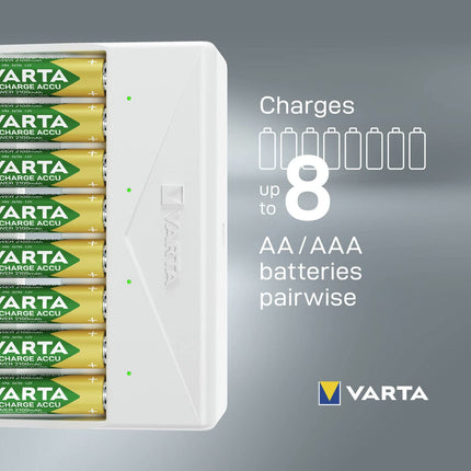 Varta universaalne laadija ümmargune akulaadija NiMH Micro (AAA), Mignon (AA) akudele
