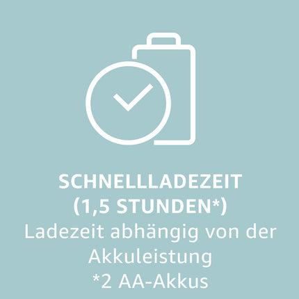 Panasonic eneloop, nutikas kiirlaadija 4 eneloop pro AA-patareiga (2500 mAh, 500 laadimistsüklit), K-KJ55HCD40E