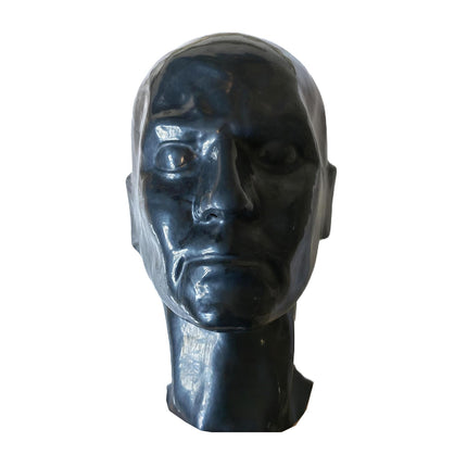 Black Latex Hood Masks for Parties Cosplay, DIY Full Face Latex Mask for Men, Novelty Rubber Masquerade Ball Club Costumes