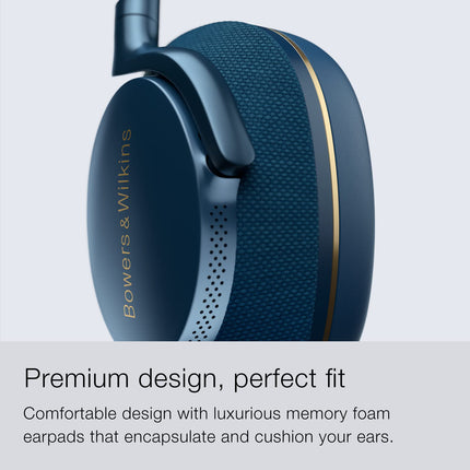 Bowers &amp; Wilkins PX7 S2 juhtmevabad kõrvaklapid Bluetoothi ​​ja mürasummutusega, sinised, tavalised