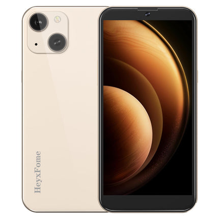 HeyxFome H3 Mobile Phone Without Contract Android 10, 2GB+16GB/256GB SD, Quad Core 6.0 inch, 3000mAh Battery, 8MP+5MP Camera, 4G Dual SIM Smartphone Without Contract Cheap Simlock-Free, GPS, DE (Gold)