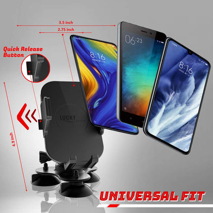 LUCKY universaalne elektrooniline kalaotsija kinnitus meretelefonile, kuulkinnitus paadile, kanuule, kajakile, veoautole ja autole