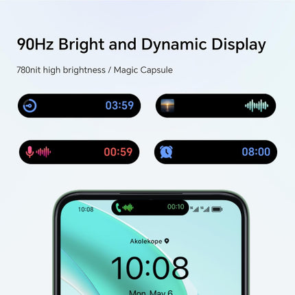 HONOR X6b 4G nutitelefon 4GB 128GB, 6.56' 90Hz TFTLCD, 5200mAh aku, 50MP tagakaamera, Android 14, kahe SIM-kaardiga, NFC, must (ilma laadijata)