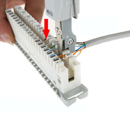 Punch Down Tool, insertion tool, professional tool for telephone plugs, RJ45 RJ11 CAT5e Cat6 type IDC network sockets, installation cable, patch panel, network wiring, insulation displacement terminals