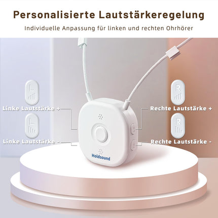 Holdsound juhtmevabad kõrvaklapid teleri jaoks, mugavad kõrvaklapid teleri jaoks USB-saatjaga, lihtne seadistada eakatele, viivituseta, 30-meetrine ulatus, 15 tundi (valged)