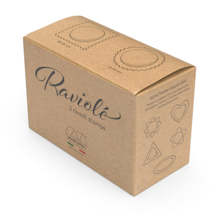 Marcato ravioli ja küpsisevormide komplekt, raviolivalmistaja, küpsisevorm, täispuidust ja malmist, valmistatud Itaalias, 58 mm ümmargune tempel + 58 mm kandiline tempel. Mudel: Raviolè