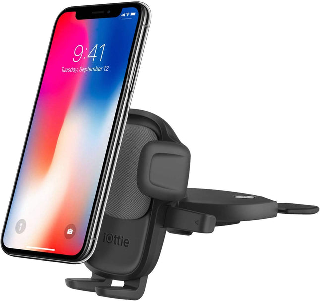 iOttie Easy One Touch 5 CD pesaga autohoidik - universaalne telefonihoidik iPhone'ile, Google'ile, Samsungile, Moto'le, Huawei'le, Nokiale, LG-le ja kõigile teistele nutitelefonidele