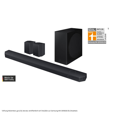 Samsung HW-Q935GD 9.1.4-kanaliga Q-Soundbar teleritele, 2.0.2-kanaliga tagumised kõlarid, Bluetooth-kõlar juhtmevaba Dolby Atmose / DTS:X-iga, Q-Symphony [2024]