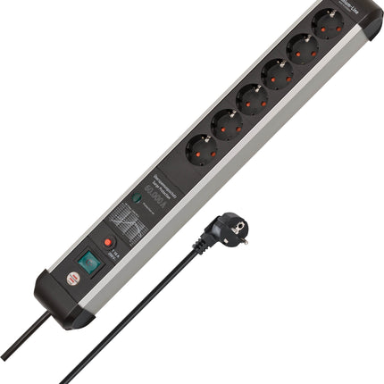 Brennenstuhl Premium-Protect-Line, 6-suunaline pikendusjuhe ülepingekaitsega 60 000 A ja Eco-Line, 3-suunaline pikendusjuhe ülepingekaitsega (1,5 m kaabel), antratsiithall
