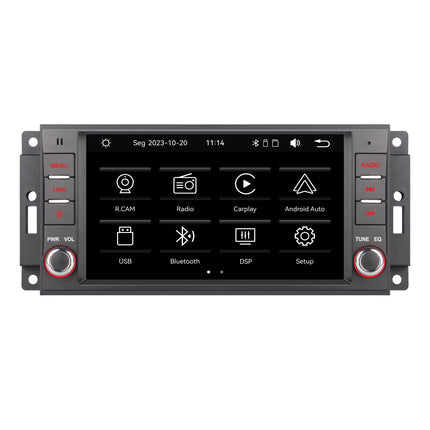 YZKONG ühilduv traadita Carplay Android Auto Jeep Chrysleri, Chevrolet Compassi, Patrioti, JK ​​Dodge HiFi heli puutetundliku ekraaniga, suure jõudlusega raadioekraaniga autostereo vastuvõtja BT FM/RDS