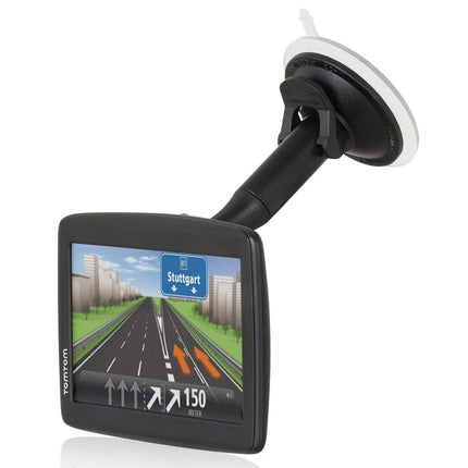 Wicked Chili Car Suction Cup Mount Compatible with Tomtom Start 25 20 / Via 135 130 125 120 110 / Go Basic, GO LIVE 825 820 Car Mount Navigation Device Car Windscreen (Made in Germany) Black