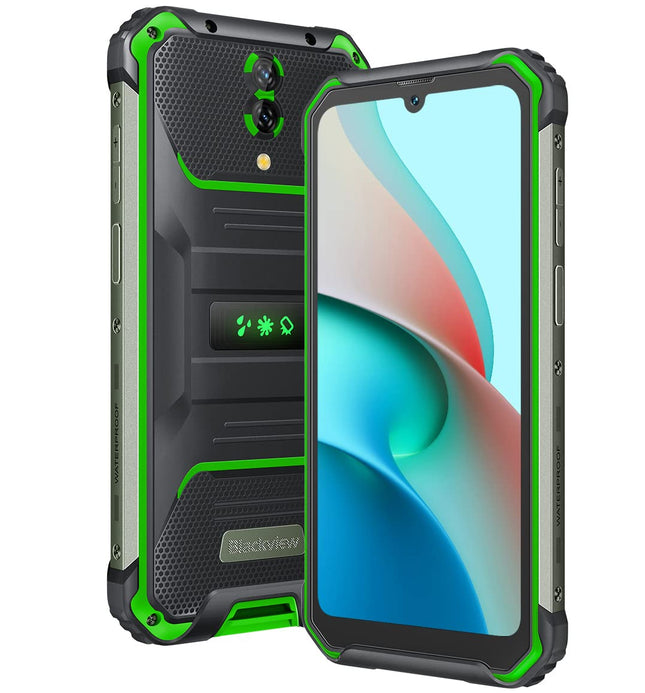 Blackview BV7200 lepinguta õues kasutatav nutitelefon, 50MP topeltkaamera, Helio G85 6GB+128GB, IP68 Android 12 vastupidav nutitelefon, 6,1-tolline HD+ ekraan, kõlar, kinnasrežiim, 5180mAh aku, NFC roheline