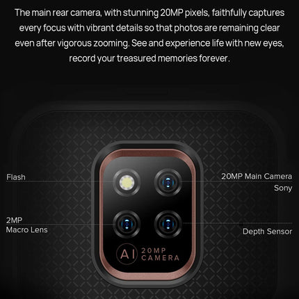 Ulefone Power Armor 14 Outdoor Smartphone without Contract, 10000mAh Battery, Helio G35 4GB 64GB, 6.52'' 20MP + 16MP Camera (Underwater Photography), IP68 IP69K Android 11 Rugged Phone, NFC Wireless Charging GPS