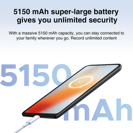 DOOGEE N55 Pro (16GB+256GB) Android 14 nutitelefon ilma lepinguta 6.56" HD+ 90Hz mobiiltelefon soodne, 5180mAh 13MP+8MP kaamera Octa Core Dual SIM 4G SIM-kaardivabad mobiiltelefonid Näotuvastus/OTG/GPS/Widevine L1 2024