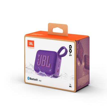 JBL Go 4 - Purple – Portable Bluetooth speaker with JBL Pro Sound, deep bass and playtime boost function – Waterproof and dustproof – 7 h battery life