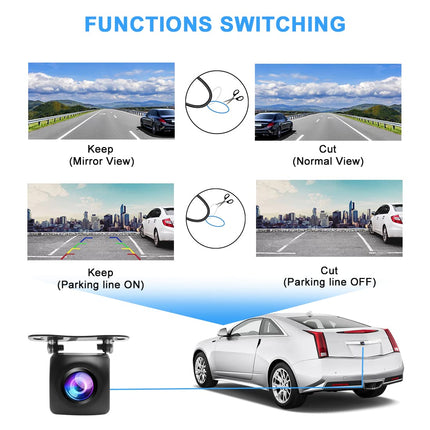 PARKVISION rear view camera with 180° super wide angle car camera rear view camera DC 12-24V wide voltage rear view camera front camera car [PJ-180SW]