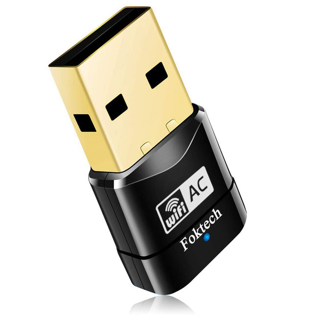 WLAN-pulk, AC600 kahesageduslik 2.4G/5G traadita võrgu USB WiFi-adapteri dongle lauaarvutile, sülearvutile, tahvelarvutile, toetab Win 10/8/7/Vista/XP/2000, Mac OS 10.4–10.12