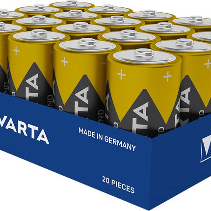 VARTA C Baby patareid, 20 tk, Power on Demand, leeliseline, hoiupakend, nutikas, paindlik, võimas, ideaalne arvutitarvikute ja nutika kodu seadmete jaoks