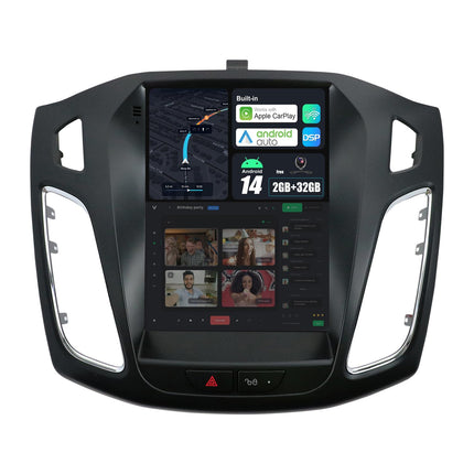 BXLIYER Android 14 IPS autoraadio Ford Focus MK3 (2012-2017) GPS-navigatsiooniga raadio - sisseehitatud CarPlay Android Auto - kaamera + Canbus - 2G+32G - 9,7-tolline 2 DIN-ekraan - DSP DAB roolil juhtimine WiFi Navi