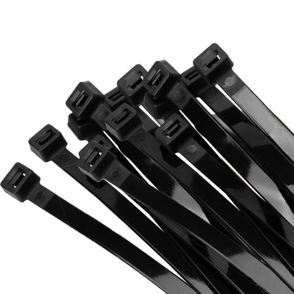 Armpow 40 Pack 12x500mm Tensile Strength 114KGS/250LBS Cable Ties Long Robust, UV-Resistant Cable Ties with Slider Cable Ties Made of Thick Nylon for Cable Management (Black)