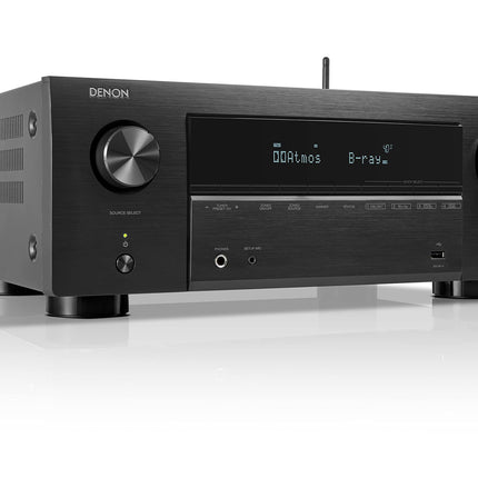 Denon AVR-X2800HDAB 7.2-kanaliga AV-ressiiver, HiFi võimendi Dolby Atmose, DTS:X, 6 HDMI sisendi ja 2 väljundiga, 8K HDMI, Bluetooth, DAB, Wi-Fi, AirPlay 2, HEOS Multiroom, Alexa ühilduv, must