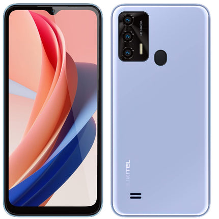 OUKITEL Android 12 smartphone without contract C31 PRO, 4GB+64GB, DUAL SIM+SD (3 card slots), Helio P22 Qcta-Core budget phone, 5150mAh battery, 6.52'' HD+, 5MP+13MP camera, fingerprint purple