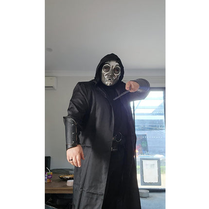 Goloxou Death Eater Mask Resin Skull Mask Horror Realistic Mask for Adults Halloween Carnival Cosplay