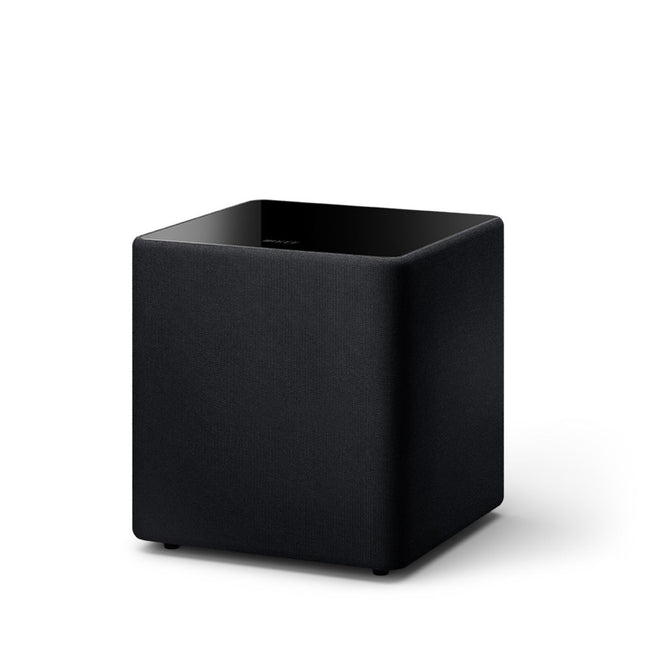 KEF Kube 10 MIE subwoofer, must | 300 W RMS D-klassi võimendi | 25 cm basskõlar | iBX intelligentne bassilaiendus | RCA pesa | Muusika | Kodukino | Mängud
