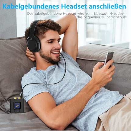 1Mii ML201 adapter stereosüsteemile, Bluetooth 5.0 vastuvõtja 3,5 mm AUX RCA-ga, traadita audiovastuvõtja arvutikõlarite, nutitelefonide ja tahvelarvutite jaoks, 12 tundi mänguaega, bassirežiim