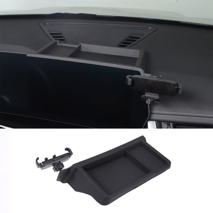 Keskkonsooli korraldaja, mis ühildub BMW X1 U11 2023-2024 navigatsiooniekraani tagumise korraldaja salvega, GPS-ekraanile, telefonihoidikule, käed-vabad-kinnitusega (tüüp B).