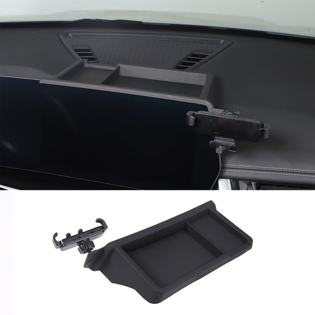 Keskkonsooli korraldaja, mis ühildub BMW X1 U11 2023-2024 navigatsiooniekraani tagumise korraldaja salvega, GPS-ekraanile, telefonihoidikule, käed-vabad-kinnitusega (tüüp B).