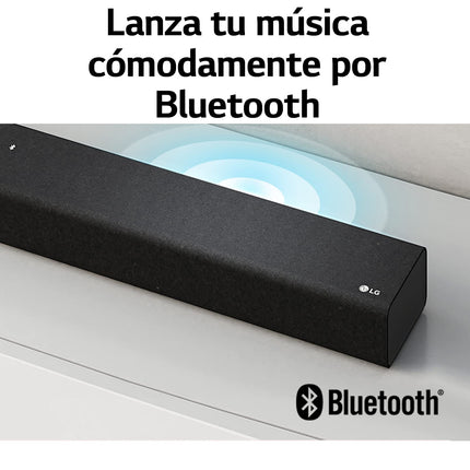 LG S65Q nutikas heliriba võimsusega 420 W, 3.1 kanaliga, DTS Virtual:X ja Dolby Digital kõrglahutusega Hi-Res 24-bit/96 kHz ning Meridian Sound Musicuga.