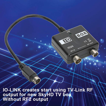 Annadue modulaator IO20 LINK/SYNC RF modulaatori väljundile HD Sky Box, TV video konversioon, TV Link modulaator