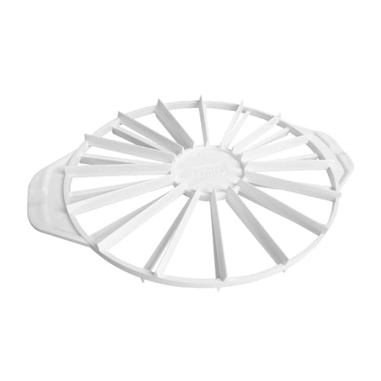 Originaalne Kaiser Classic plastkoogijagaja 31,5 cm, koogijagaja, koogijagaja 14 või 16 võrdse suurusega tükile, koogijagajat saab kasutada mõlemalt poolt, valge