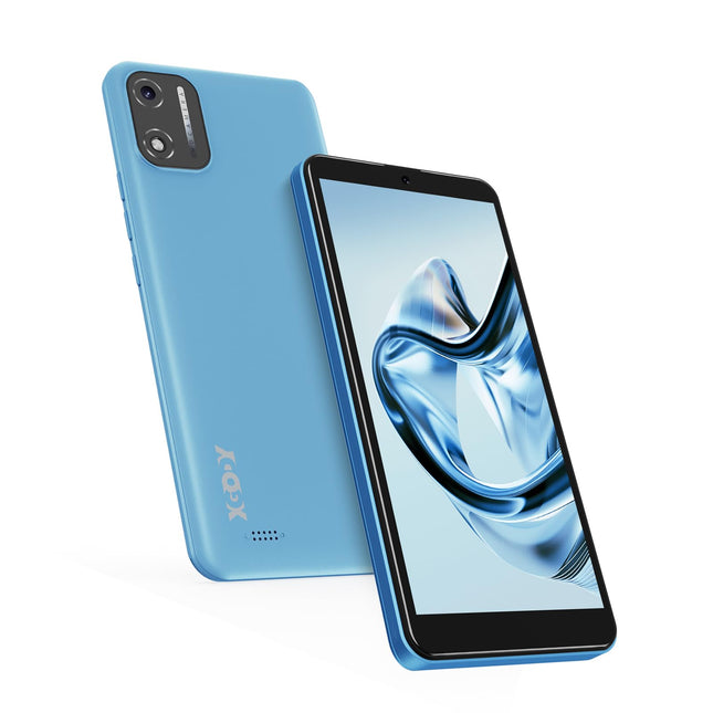 XGODY nutitelefon ilma lepinguta, 5,5-tolline odav nutitelefon 2GB+16GB 128GB laiendatav kaheksatuumaline Android 14 mobiiltelefon, kahe SIM-kaardi ja kahe ooterežiimiga, 8MP+5MP kaamera, Face ID GPS 4G mobiiltelefon (sinine)