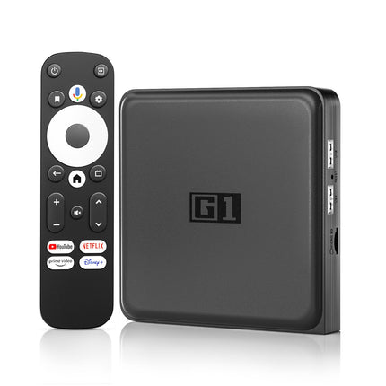 Kinhank Android TV Box G1, 4K AUTO HDR nutiboks Android TV 14, ühildub Google'i | Netflix 4K | Dolby Vision-Digitaal Plusiga, 4 GB RAM 32 GB ROM, WIFI 6, BT 5.0, AV1, Android Box Etherneti häälassistendiga