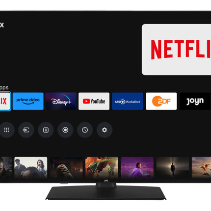 JVC QLED-teler 55-tolline TiVo-toega nutiteler (4K UHD, HDR Dolby Vision, Dolby Atmos, kolmekordne tuuner, 6 kuud HD+ garantiid kaasas) LT-55VUQ3455