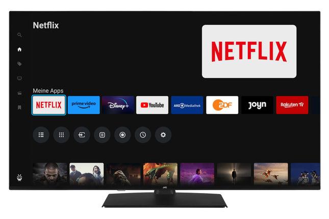 JVC QLED-teler 55-tolline TiVo-toega nutiteler (4K UHD, HDR Dolby Vision, Dolby Atmos, kolmekordne tuuner, 6 kuud HD+ garantiid kaasas) LT-55VUQ3455